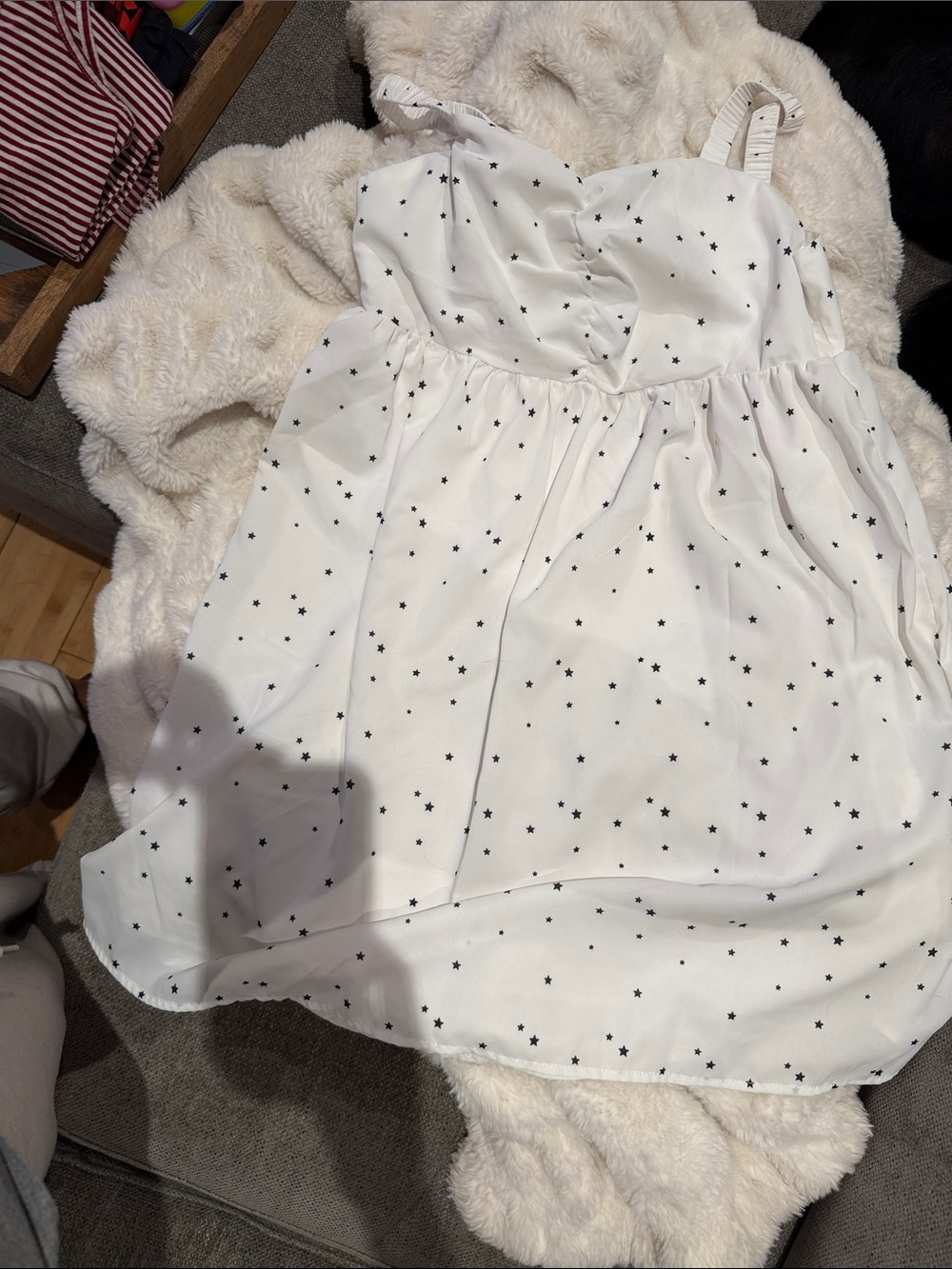 White Star-Print Sundress  size M